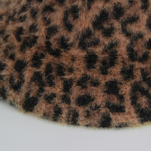 หมวกชาวประมงพิมพ์ลายเสือดาวอเนกประสงค์เวอร์ชันเกาหลีสำหรับผู้หญิงฤดูใบไม้ร่วงและฤดูหนาว - Product Image 4