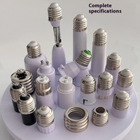 Adaptateur de base à vis en plastique B22 vers E27 E14 vers E27 et E40 vers E27 Extension de convertisseur à baïonnette pour lampes