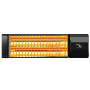 Chauffage infrarouge halogène mural électrique 2500W à brancher, IP65, pour usage commercial extérieur, certifié CE - Product Image 1