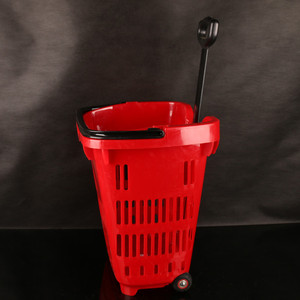 55L <span class=keywords><strong>supermercado</strong></span> cesta de <span class=keywords><strong>la</strong></span> compra con mango y ruedas - Product Image 6