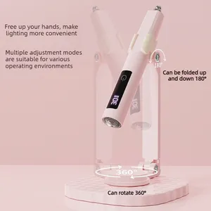 Lampe à ongles portable magnétique multifonctionnelle 3 en 1, rechargeable, lampe UV LED à main avec support, mini-séchoir à gel 3W - Product Image 6