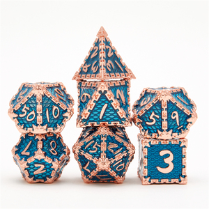 Wholesale of 7 Pieces of Metal Solid Dragons and Dungeon <strong>Dice</strong> <strong>Sets</strong> From Manufacturers, High-quality Game <strong>Dice</strong> Towers - Product Image 3