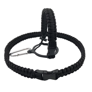 Produsen buatan tangan bertahan hidup untuk Paracord menangani botol air <span class=keywords><strong>Tumbler</strong></span> untuk mendaki mudah dibawa tali bahu - Product Image 3