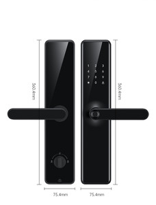 Cerradura Inteligente SinovoTEC FM-590pro para Puerta de Madera/Acero, Huella Digital, Llave RFID, Wi-Fi, Aplicación Tuya, Seguridad Grado C, Tarjeta de Memoria, 1 Año de Garantía - Product Image 4