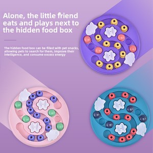 Tazón de Alimentación Lenta para Perros, Diseño de Laberinto, Juguete Educativo, Dispensador de Comida, Apto para Perros con Barba Protección para el Cuello - Product Image 1