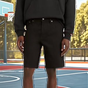 Shorts de sport amples imprimés pour hommes, avec fermeture éclair, tissés, taille mi-haute, respirants - Product Image 3