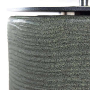 Cheminée brasero de jardin au bioéthanol du sol pour intérieur extérieur RAFFAELLO Vert sauge dia. 35 x hauteur 55 cm made in italy - Product Image 5