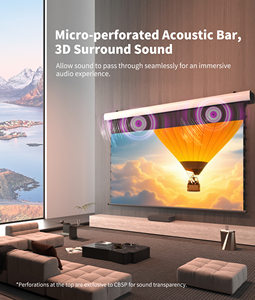 Pantalla de Proyección Desplegable Wupro CBSP PET Crystal de 120 Pulgadas, CLR ALR UST, FlowArc-CBSP-120" - Product Image 6
