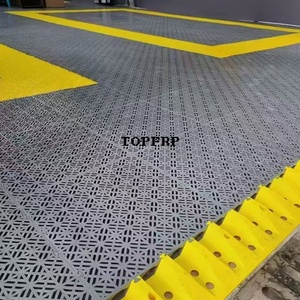 Free Trenching Drainage Channel Car Wash Room <b>Plastic</b> <b>Floor</b> Grille with Cover - Product Image 5