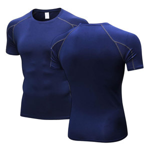 Latest Style Men's Rash Guard Lightweight Compression Shirts Elastic Quick Drying <b>Running</b> Fitness Short Sleeve Compression Shirt - Product Image 6