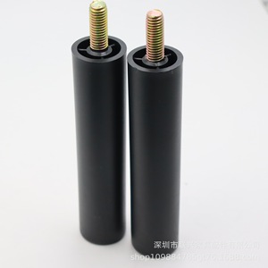 Lianxing Round Plastic Furniture <b>Legs</b> 30*130mm Black <b>For</b> <b>Sofa</b> Cabinet Bed - Product Image 1