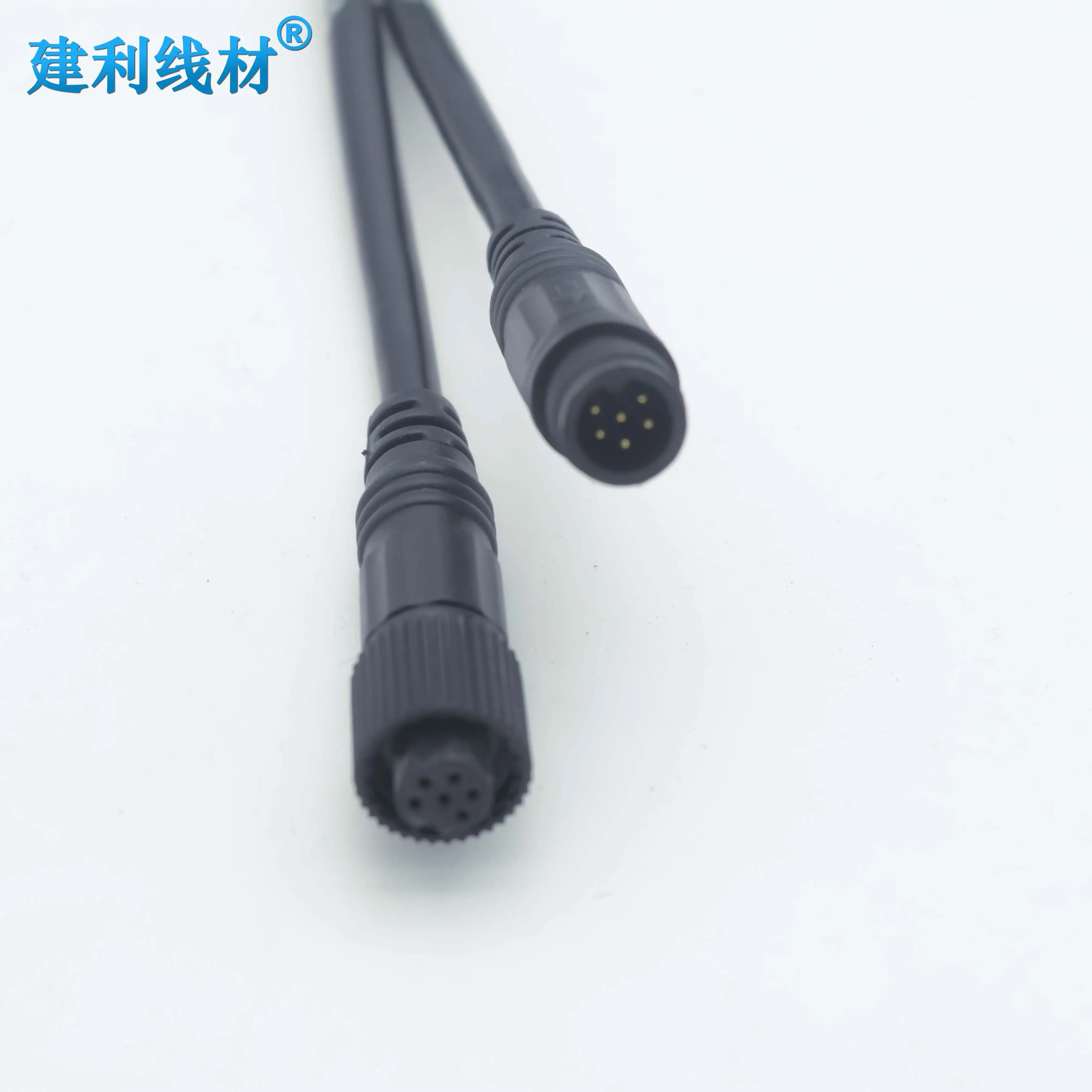 M10 6Pin Male-Female Extension Cable 5.0 OD for Vehicle Camera System for Wiring Harness trailer harness bus cable harness