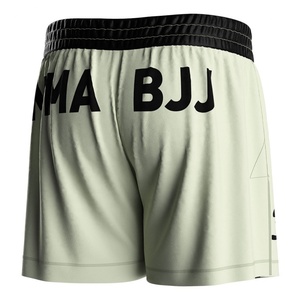 Shorts de combat sublimés écologiques ODM pour hommes, coupe haute, noirs, pour la gym, le Nogi, le BJJ et le MMA - Product Image 6