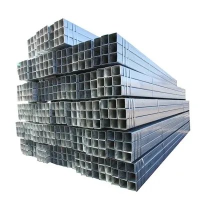 Q235b baja karbon tabung persegi galvanis hot-dip 100*50 tabung persegi panjang galvanis untuk Teknik Konstruksi