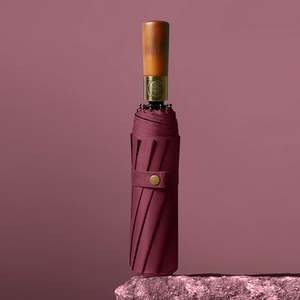 Parapluie automatique anti-vent pliable en 3 sections CJX685, personnalisable avec logo, pour créateur de mode, protection solaire et pluie, portable - Product Image 6