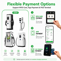 Solution de recharge rapide commerciale 80 kW 120 kW 160 kW CCS2 GBT DC NOUVEAU Borne de recharge pour véhicules électriques avec lecteur de carte de crédit