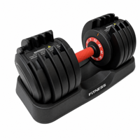 Ensemble d'haltères réglables 55 lb à réglage rapide 10 niveaux, usage commercial pour la maison, la salle de sport, l'entraînement de force, équipement de fitness, approvisionnement