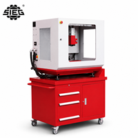 Centre d'usinage CNC miniature SIEG Fa4 Pro IKX1-Pro 3 axes ISO20 1000W 4 outils ATC Haute Précision Boîtier Transparent Laboratoire Éducatif