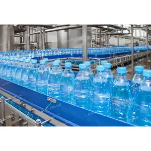 Automatische Plastic Pet Flesvulling Capping Line Pure Mineraalwater Bottelen Etikettering Verpakking 3 In 1 Machine