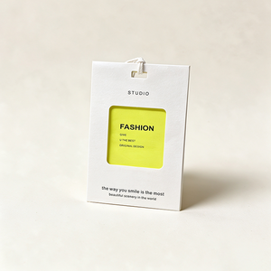 Luxury Custom Brand Embossed Logo Eco-Friendly Clothing Label Tags for Bags & Shoes Jewelry Wrapping Paper Hangtag - Product Image 3