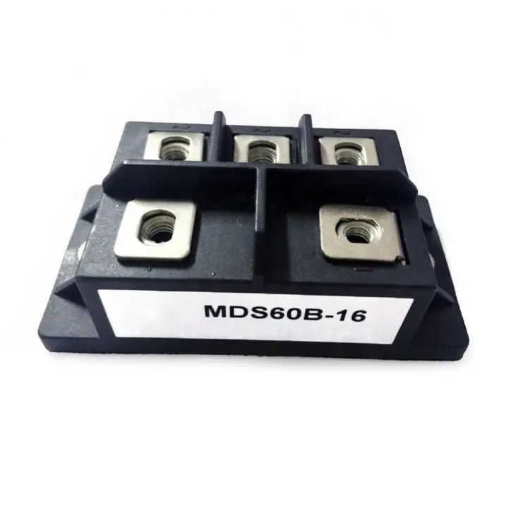 MDS60B-12 MDS60B ใหม่มาถึงเดิมสามเฟสวงจรเรียงกระแสบริดจ์โมดูล MDS60B-12