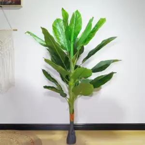 도매 실내 야외 장식 녹색 플라스틱 가짜 인공 나무