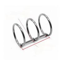 Anillas de Encuadernación Duraderas de Acero, Anillas Metálicas Plateadas para Encuadernación, Clips Metálicos Abiertos para Papelería de Oficina