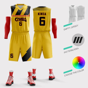 Maglietta da basket personalizzata sublimazione maglia ricamata <span class=keywords><strong>Retro</strong></span> reversibile uniforme da basket <span class=keywords><strong>abbigliamento</strong></span> da basket traspirante - Product Image 2