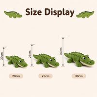 Jouets en peluche crocodile personnalisés, logo et taille personnalisables, emballage cadeau, OEM ODM, faible MOQ, fabricant de peluches anti-stress en polyester