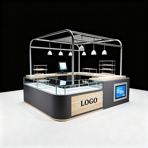 Soporte de tienda de ruedas Koffie, estación de café de comida rosa, mostrador, fabricante de mesa inteligente, máquina, carrito de café, quiosco estático - Product Image 2