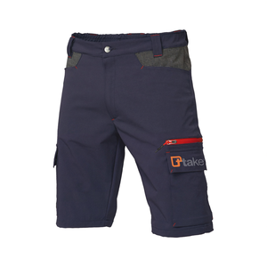 Shorts de travail style Bermuda bleu foncé avec poches cargo - Product Image 2