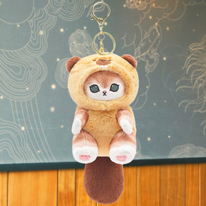 Bán Buôn Sang Trọng Mofusand Mèo Keychain Thú Nhồi Bông Túi Mặt Dây Chuyền Trẻ Em Món Quà Sinh Nhật Sang Trọng Fox Mèo Vòng Chìa Khóa - Product Image 4