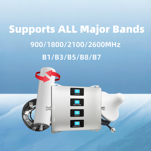 Amplificateur <span class=keywords><strong>de</strong></span> signal <span class=keywords><strong>de</strong></span> téléphone portable quadri-bande européen 800 900 1800 2100 2600 MHz à gain élevé 70 dB, répéteur mobile pour réseaux GSM 2G 3G 4G - Product Image 2