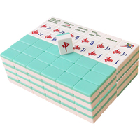 Ensemble de tuiles de Mahjong en acrylique, aspect attrayant, surface polie et lisse, résistant à l'usure, Kit de jeu de table pour loisirs en famille en intérieur