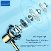 Écouteurs intra-auriculaires Baitong DPN01 à réduction de bruit longue durée, avec tour de cou, en gel souple, filaires/Bluetooth 5.0, carte TF, portée 10m, pour la course