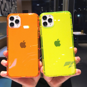 2025 nouveau antichoc Fluorescent néon TPU pare-chocs coque de téléphone couverture arrière pour iPhone X XR 11 Pro Max 12 étuis - Product Image 4
