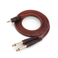 Câble Audio 3.5mm à double 6.5mm, adaptateur séparateur 1 à 2 pour consoles de mixage, haut-parleurs, cartes son, fil de cuivre