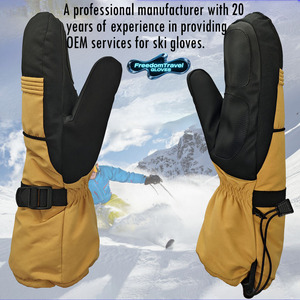 Mitaines de <span class=keywords><strong>ski</strong></span> unisexes d'hiver pour l'extérieur Gants de neige thermiques chauds à séchage rapide pour enfants et jeunes adultes - Product Image 2