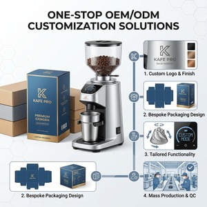 Molinillo <span class=keywords><strong>de</strong></span> Café Profesional con Logotipo Personalizado, Molinillo <span class=keywords><strong>de</strong></span> Espresso Digital con Báscula para el Hogar, Oficina, Pequeños Cafeteros - Product Image 6
