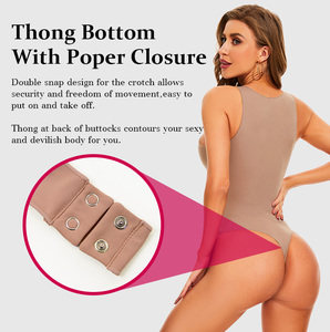 <span class=keywords><strong>Combinaison</strong></span> gainante pour femme, col rond, <span class=keywords><strong>sans</strong></span> manches, style débardeur, <span class=keywords><strong>sans</strong></span> couture, amincissante, sculptante - Product Image 3