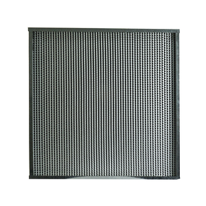 New H13 H14 HEPA Bộ lọc không khí Bảng điều chỉnh Bộ lọc nhôm khung thép mạ kẽm separator sợi thủy tinh <span class=keywords><strong>PP</strong></span> xếp li phương tiện truyền thông hiệu quả 99% - Product Image 5