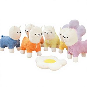 Jouets de bureau et de chaise en peluche colorés et pratiques en forme de <span class=keywords><strong>lama</strong></span>, alpaga et mouton, animaux en peluche doux pour bureaux et chaises confortables, fabriqués en Chine - Product Image 1