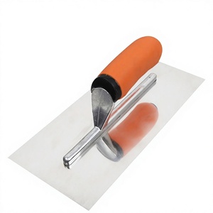 Truelle à plâtre en acier inoxydable, lame plate, poignée ergonomique en TPR, texture antidérapante, outils de bricolage pour le plâtrage et la finition - Product Image 5