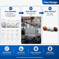 Mini ensemble de 4 ballons de sport : basketball, baseball, golf, football – Jouet de bureau, objet de collection imprimé, moulé par injection, directement de l'usine OEM