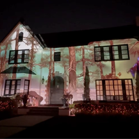 Projection de Noël en 4K pour l'extérieur : Spectacle lumineux interactif sur façade de bâtiment pour célébrations