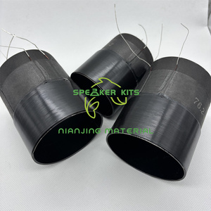 Venta caliente alambre plano de aluminio puro <span class=keywords><strong>2</strong></span>,5 "3" 75,5 76,2mm bobina de voz de aluminio negro accesorios de altavoz de bobina de Subwoofer de coche - Product Image 2