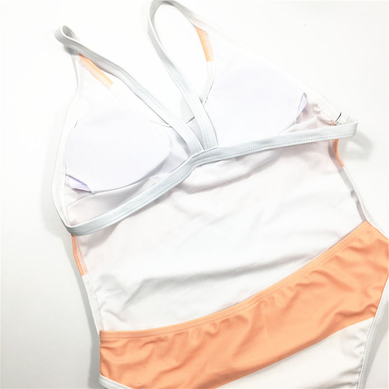 2021 White red striped printing hot sale sexy bikini