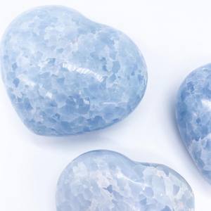 2025 Tự Làm Chất Lượng Cao Tự Nhiên Celestine Pha Lê Trái Tim Đá Quý Tình Yêu Geode Trong Hình Trái Tim Cho Trang Trí Nội Thất - Product Image 3