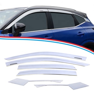 Pare-soleil en acrylique noir à injection automatique, design chromé ABS TXR, déflecteurs de fenêtre de voiture pour <span class=keywords><strong>Nissan</strong></span> <span class=keywords><strong>Qashqai</strong></span> 2023- - Product Image 2