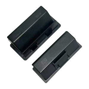 LS537 Plastic Cabinet Handle Rectangle <b>Black</b> Concealed Modern Minimalist Easy Installation - Product Image 3